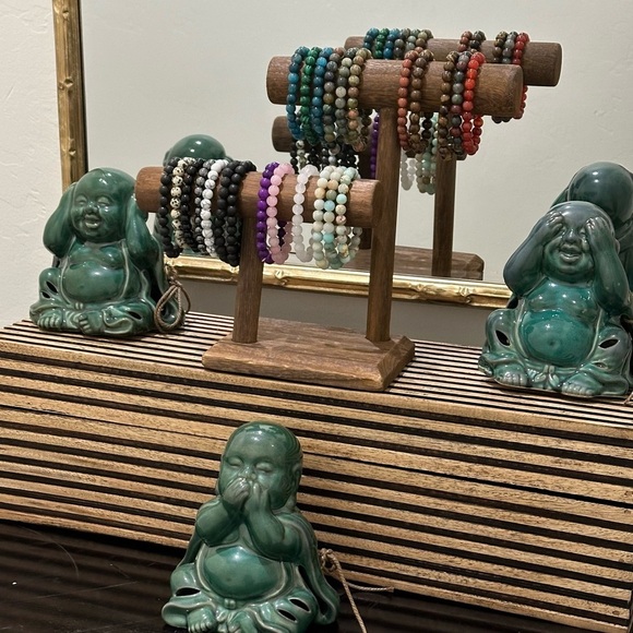 💎 Natural HEALING Gem Stone Beaded Stretch Bracelets - Picture 1 of 10